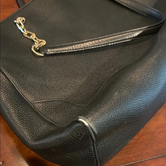 Tory Burch Marsden Black Leather Tote w/Gold Hardware - Picture 8 of 8